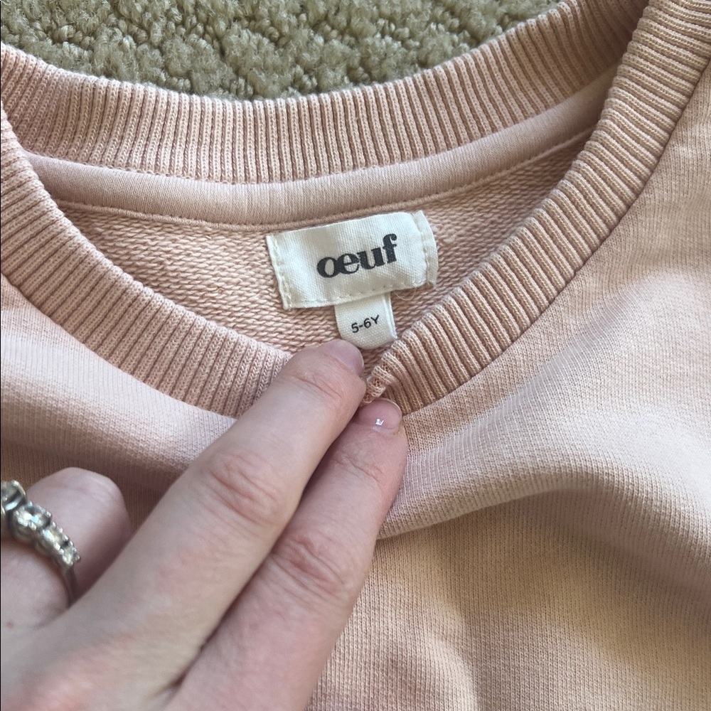 OEUF Kids Pink Embroidered JOGGER Set - Picture 4 of 6